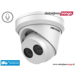 Hikvision dome DS-2CD2363G2-IU F2.8 (balta, 6 MP, 30 m. IR, AcuSense)