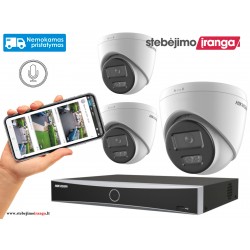 3 lauko/vidaus kamerų sistema 6MP