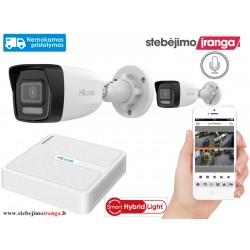 2 lauko/vidaus kamerų sistema 4MP