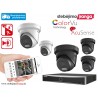 5 lauko/vidaus kamerų sistema 4MP (JUODOS arba BALTOS)