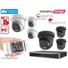 6 lauko/vidaus kamerų sistema 4MP (JUODOS arba BALTOS)