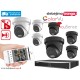 7 lauko/vidaus kamerų sistema 4MP (JUODOS arba BALTOS)