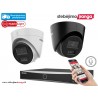 2 lauko/vidaus kamerų sistema 4MP (JUODOS arba BALTOS)